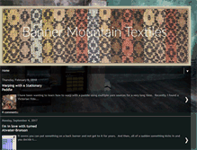 Tablet Screenshot of bannermountaintextiles.blogspot.com
