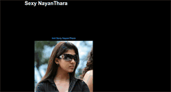 Desktop Screenshot of hotnayanthara.blogspot.com