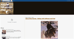 Desktop Screenshot of horsemanship-naturally.blogspot.com