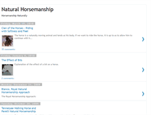 Tablet Screenshot of horsemanship-naturally.blogspot.com