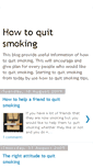 Mobile Screenshot of how-to-quit-smoking-helptips.blogspot.com