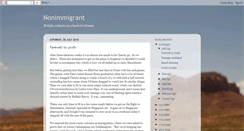 Desktop Screenshot of nonimmigrant.blogspot.com