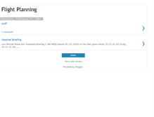 Tablet Screenshot of flightplanning.blogspot.com