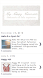 Mobile Screenshot of mymanymoments.blogspot.com
