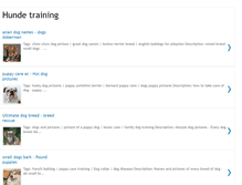 Tablet Screenshot of hunde-training.blogspot.com