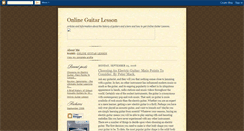 Desktop Screenshot of onlineguitarlesson1.blogspot.com