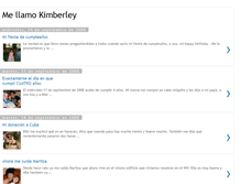 Tablet Screenshot of me-llamo-kimberley.blogspot.com