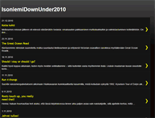 Tablet Screenshot of isoniemidownunder.blogspot.com