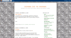 Desktop Screenshot of donna-do-ya-wanna.blogspot.com