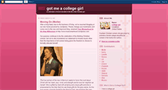 Desktop Screenshot of gotmeacollegegirl.blogspot.com