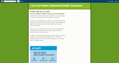 Desktop Screenshot of low-cost-miami-insurance.blogspot.com