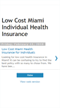 Mobile Screenshot of low-cost-miami-insurance.blogspot.com