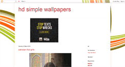 Desktop Screenshot of hdsimplewallpapers.blogspot.com