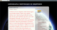 Desktop Screenshot of gjeografiaerepublikesseshqiperise.blogspot.com