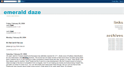 Desktop Screenshot of emeralddaze.blogspot.com