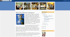 Desktop Screenshot of deeperchristianlife.blogspot.com