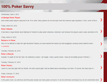 Tablet Screenshot of 100percentpokersavvy.blogspot.com