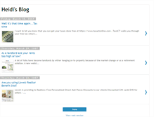 Tablet Screenshot of heidifranklin.blogspot.com