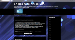 Desktop Screenshot of lomasfacildelmundo.blogspot.com