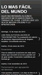 Mobile Screenshot of lomasfacildelmundo.blogspot.com