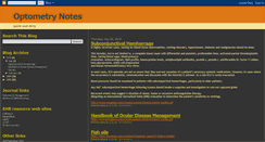 Desktop Screenshot of optometrynotes.blogspot.com