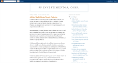 Desktop Screenshot of jpinvestimentos.blogspot.com