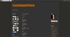 Desktop Screenshot of escuchameporra.blogspot.com