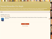Tablet Screenshot of naturalremediesforstaph.blogspot.com