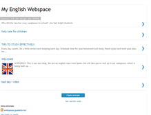 Tablet Screenshot of myenglishwebspace.blogspot.com