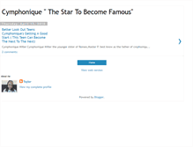 Tablet Screenshot of cymphoniquethestartobecomefamous.blogspot.com