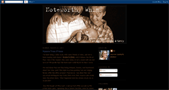 Desktop Screenshot of noteworthywhims.blogspot.com
