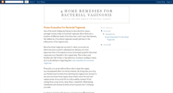 Desktop Screenshot of 4homeremediesforbacterialvaginosis.blogspot.com