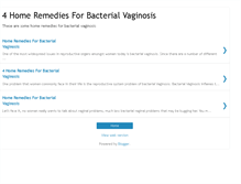 Tablet Screenshot of 4homeremediesforbacterialvaginosis.blogspot.com