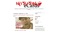Desktop Screenshot of misusingecards.blogspot.com