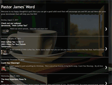 Tablet Screenshot of pastorjamesdotcom.blogspot.com