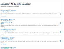 Tablet Screenshot of manabadiresults2013.blogspot.com