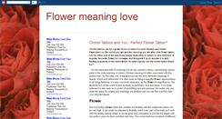 Desktop Screenshot of flowermeaninglove.blogspot.com