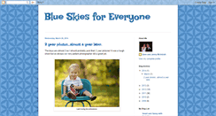 Desktop Screenshot of blueskies4everyone.blogspot.com