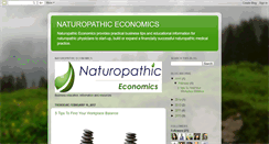 Desktop Screenshot of naturopathiceconomics.blogspot.com