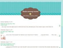 Tablet Screenshot of dealsamongmoms.blogspot.com