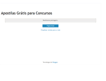 Tablet Screenshot of concursosapostilasgratis.blogspot.com