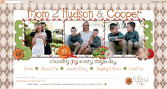 Desktop Screenshot of mom2hudsonandcooper.blogspot.com