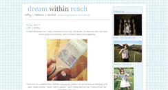 Desktop Screenshot of dreamwithinreach.blogspot.com