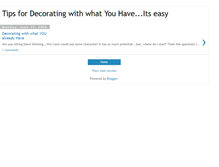 Tablet Screenshot of decoratingonabudget.blogspot.com