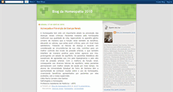 Desktop Screenshot of blogdahomeopatia2010.blogspot.com