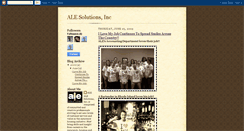 Desktop Screenshot of alesolutions.blogspot.com