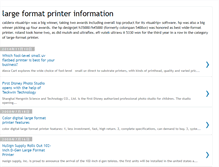 Tablet Screenshot of largeformatprinter.blogspot.com