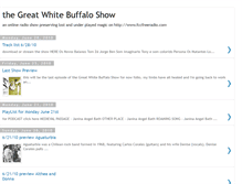 Tablet Screenshot of greatwhitebuffaloshow.blogspot.com