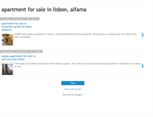 Tablet Screenshot of lisbon-apartment-alfama.blogspot.com