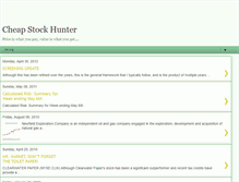 Tablet Screenshot of cheapstockhunter.blogspot.com